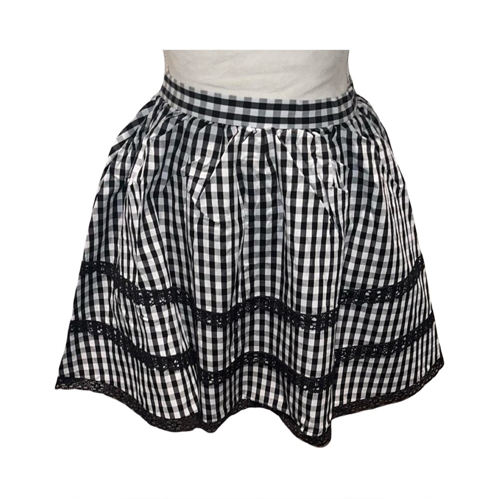 Brand new with tags L’ecole Des Femmes gathered gingham skirt
